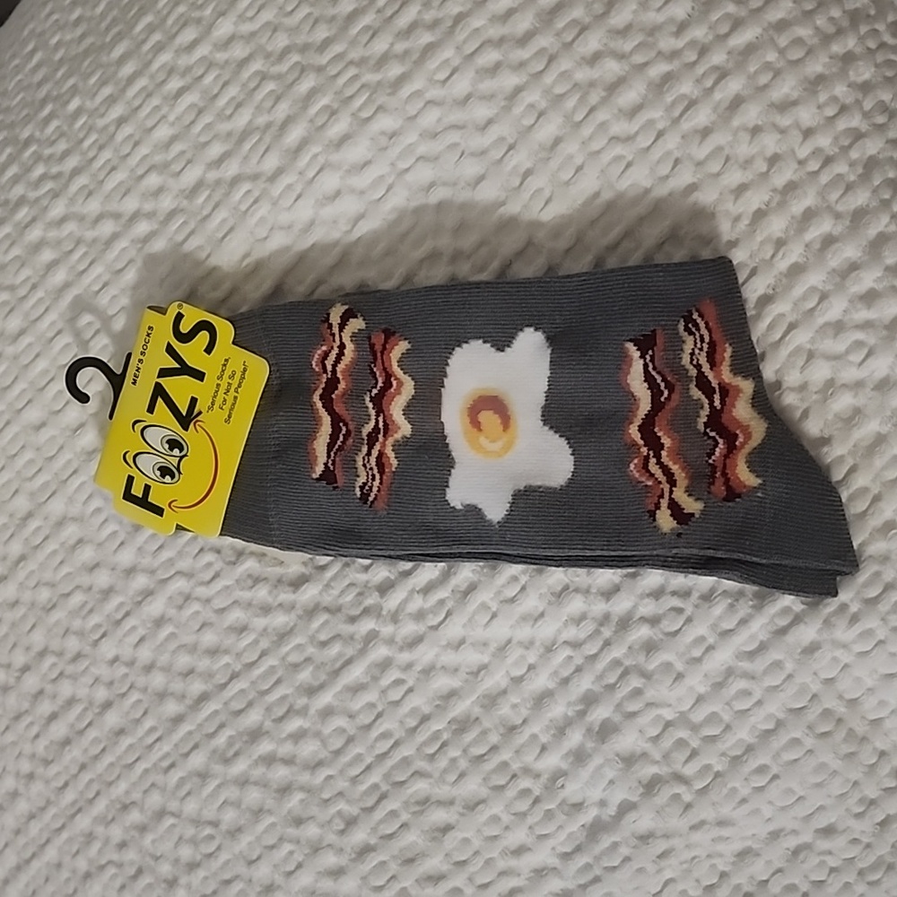 3/$20 Foozy Funny Breakfast Socks!